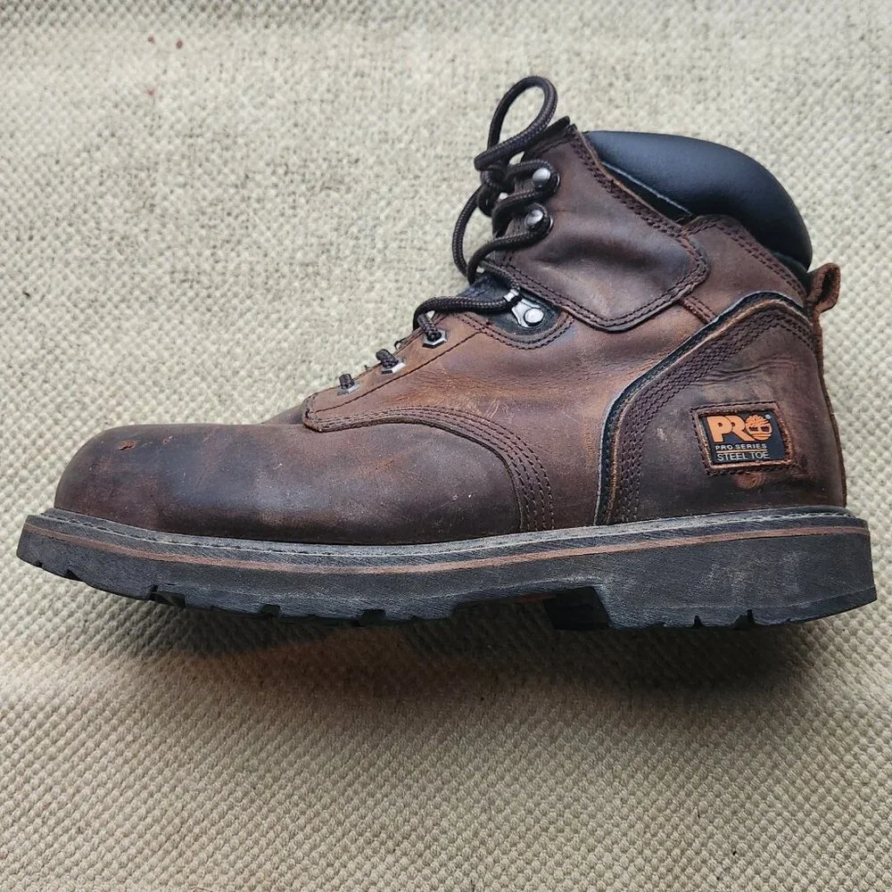 Timberland Pro Series Mens Steel Toe Work Boot Size 10.5 M 33034 F2413-11 75 EH